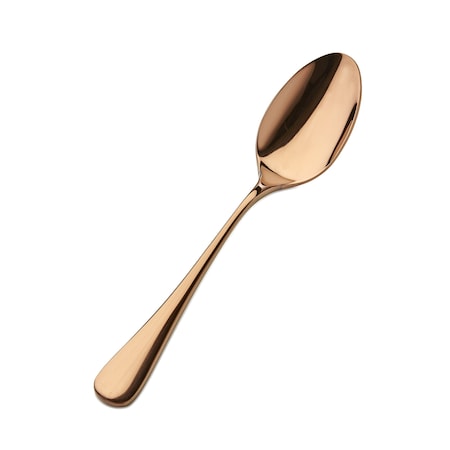 Bon Chef Como, Soup/Dessert Spoon, Mirror Finish, 18/10, 8" - Rose Gold , set of 12 S4003RG